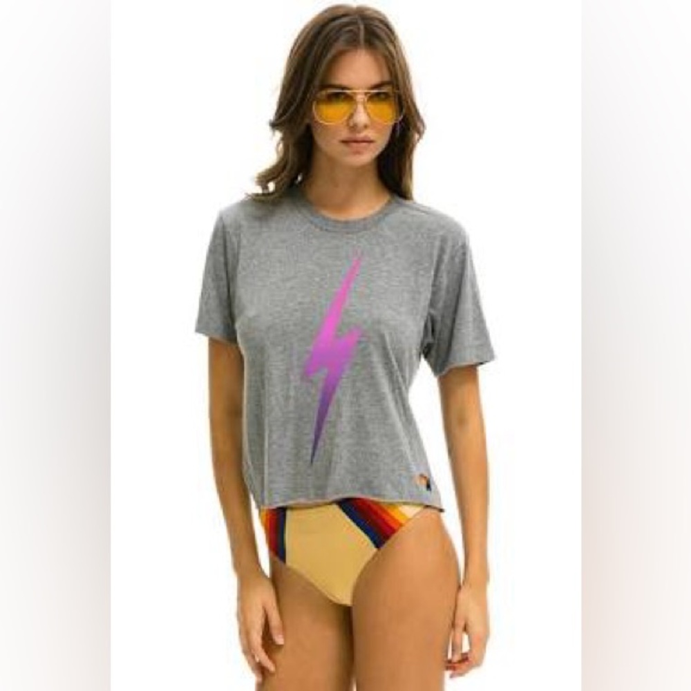 Aviator Nation bolt boyfriend tshirt